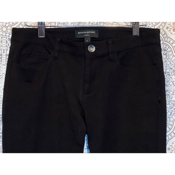 Banana Republic Womens Sloan Fit Black Pants Size 2 - Picture 4 of 11